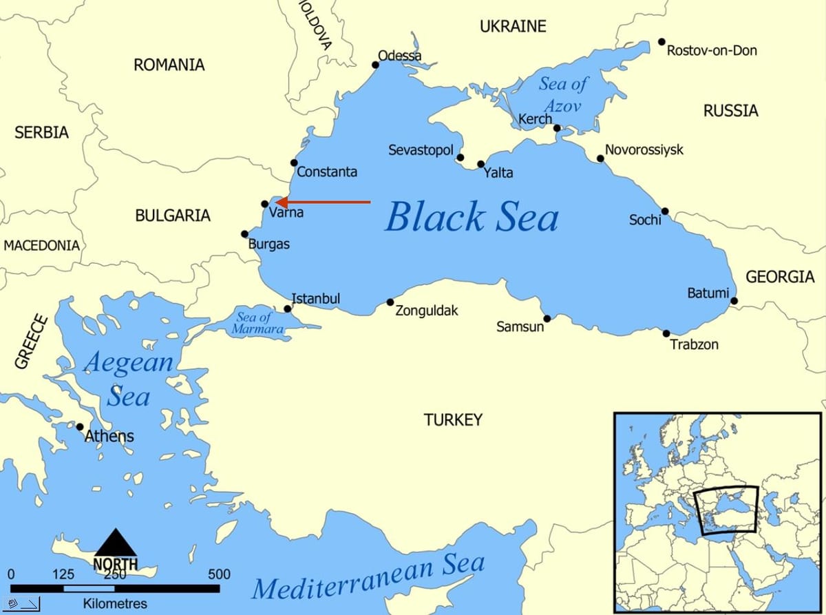 Bulharsko polohu v mapě světa
