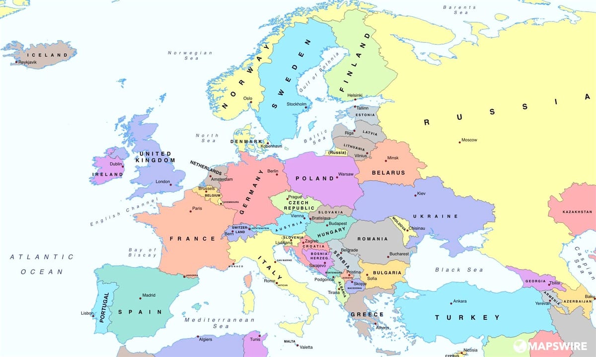 mapa evropy ukazuje, Bulharsko