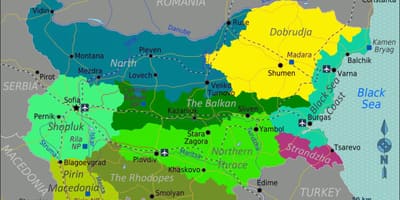 Mapa Bulharsko letiště