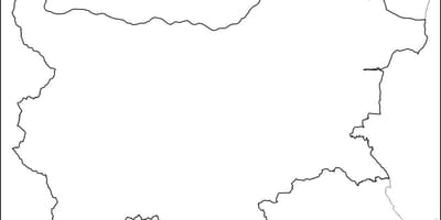 Mapa Bulharsko mapa obrys