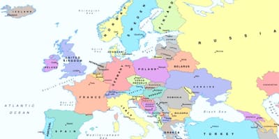 Mapa evropy ukazuje, Bulharsko