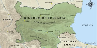 Mapa staré bulharské